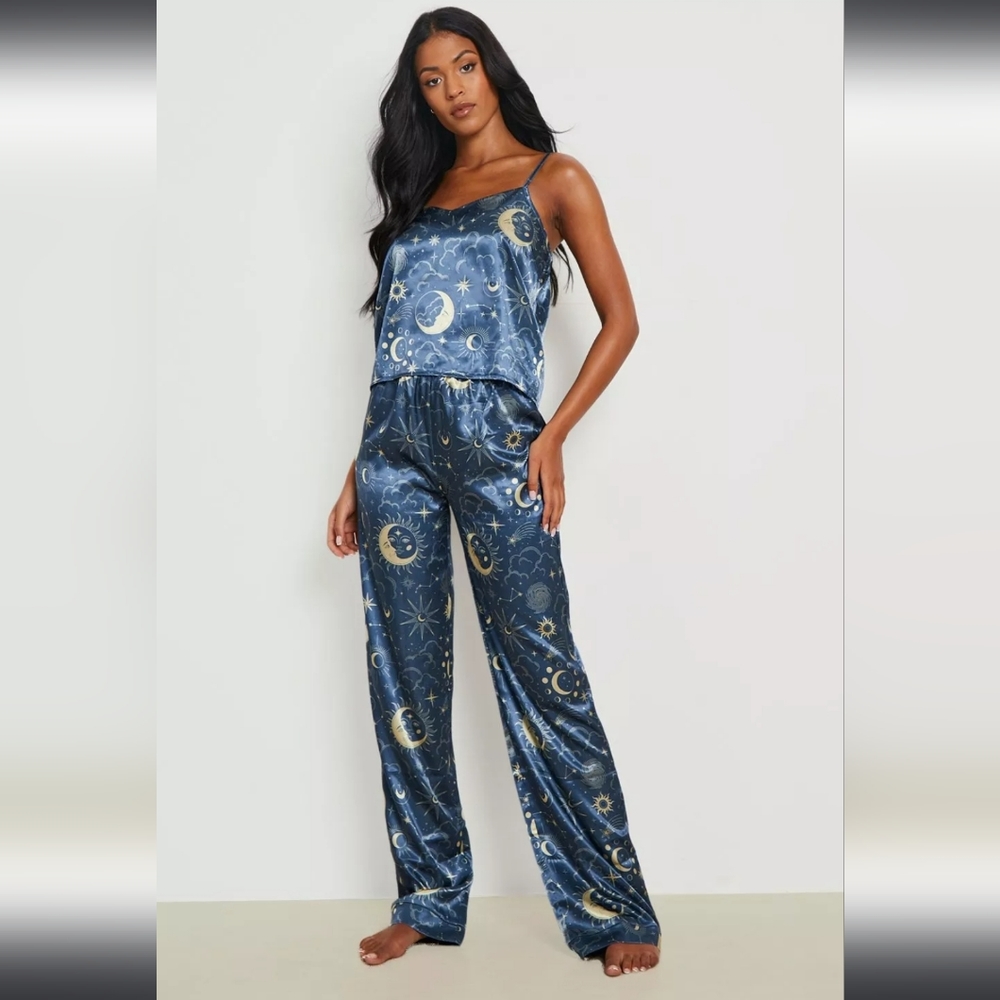 CELESTIAL SATIN PJ PANTS